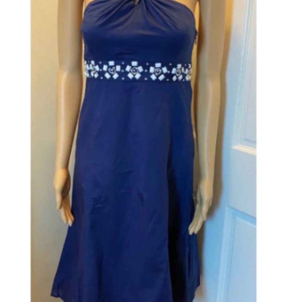 NEW Ann Taylor Loft Beaded Halter Dress